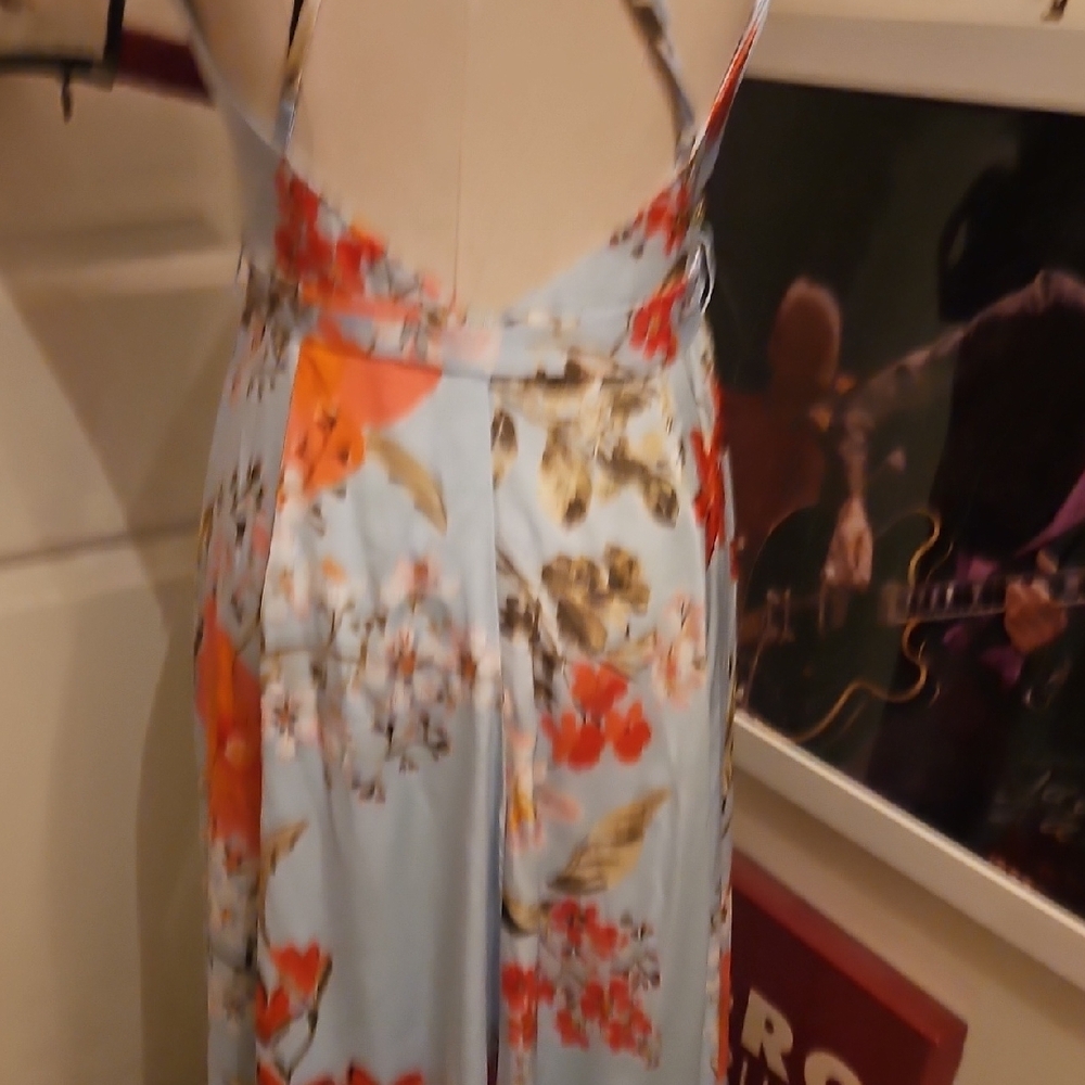 Lulu's Light Blue Floral Maxi Dress - Picture 6 of 9